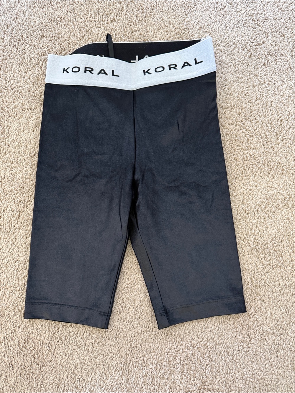 Koral Black and White Athletic Bike Shorts size small woman’s